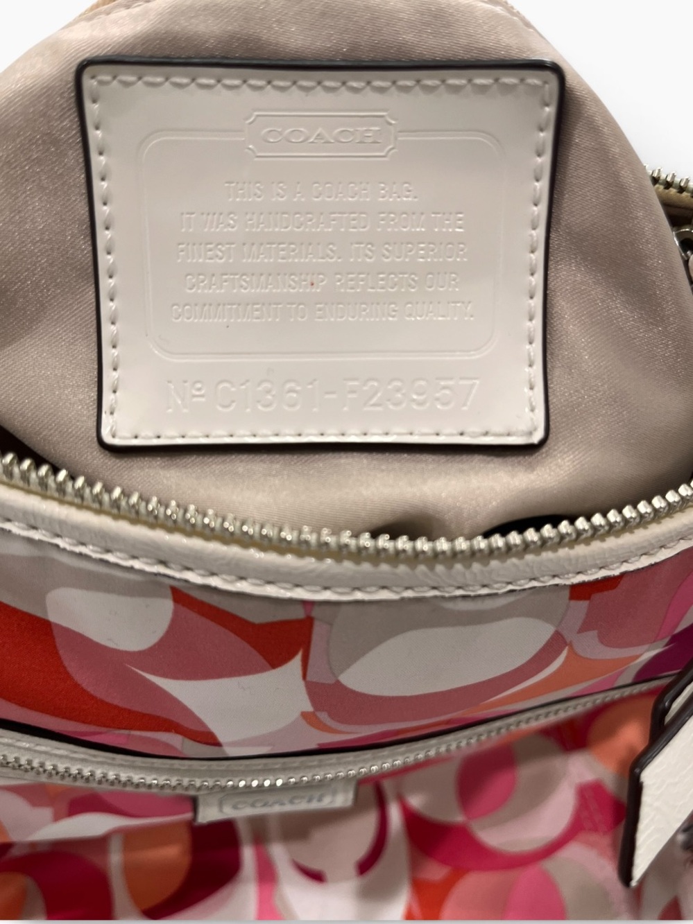 Coach 2013 Daisy Kaleidoscope Emma Convertible Hobo Shoulder Bag EUC - Picture 13 of 15